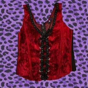 Morbid Threads 1990's Morbid Threads Corset Bustier Whimsy Goth Medieval Refair